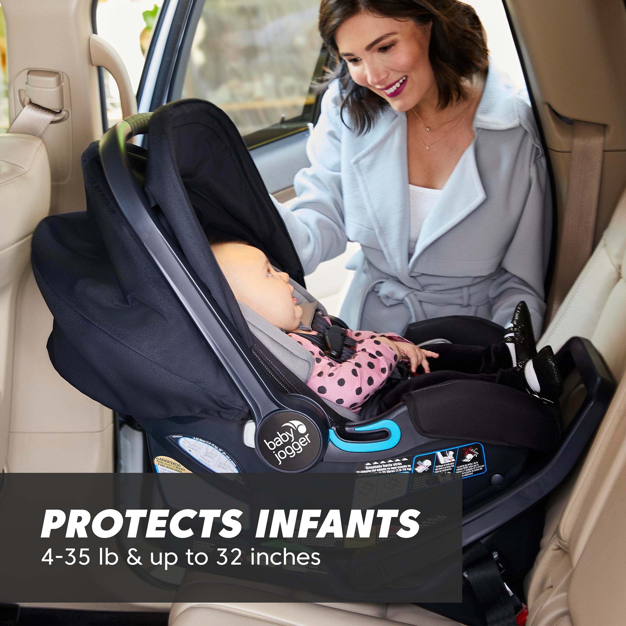 Baby Jogger City GO 2 Infant Car Seat - Lunar Black