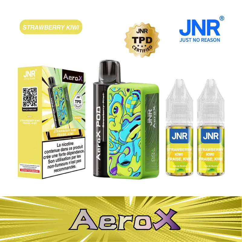 JNR AeroX 32000 Puffs - Kit Pod Remplissable et Rechargeable - Vape Grok