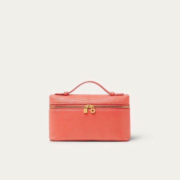 Loro Piana FAO6385 Extra Pocket L19 Dark Bubblegum/Sun Gold