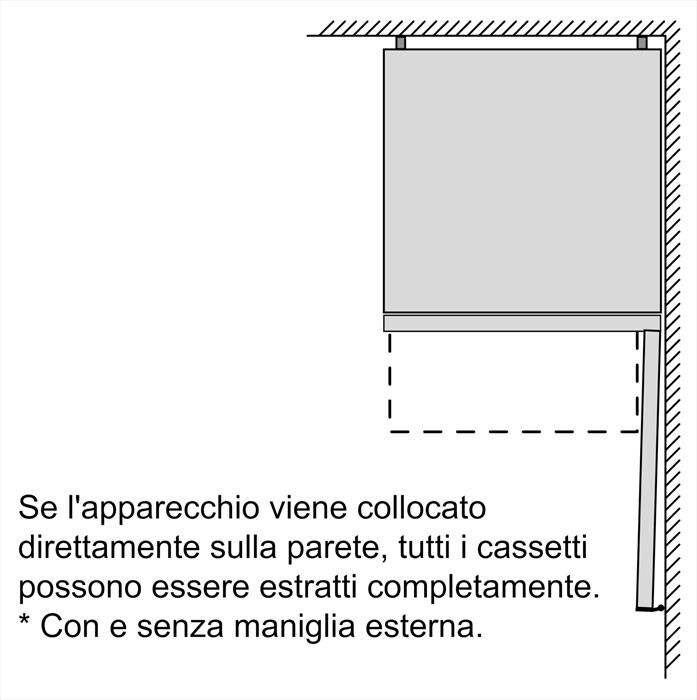 BOSCH - Frigorifero Combinato KGN392LDC Classe D 203x60 cm-Metal look