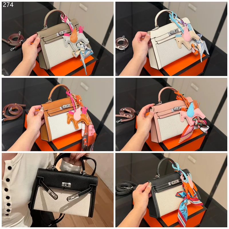 5Colors 8.7″ Genuine Leather Handbag BB-691702