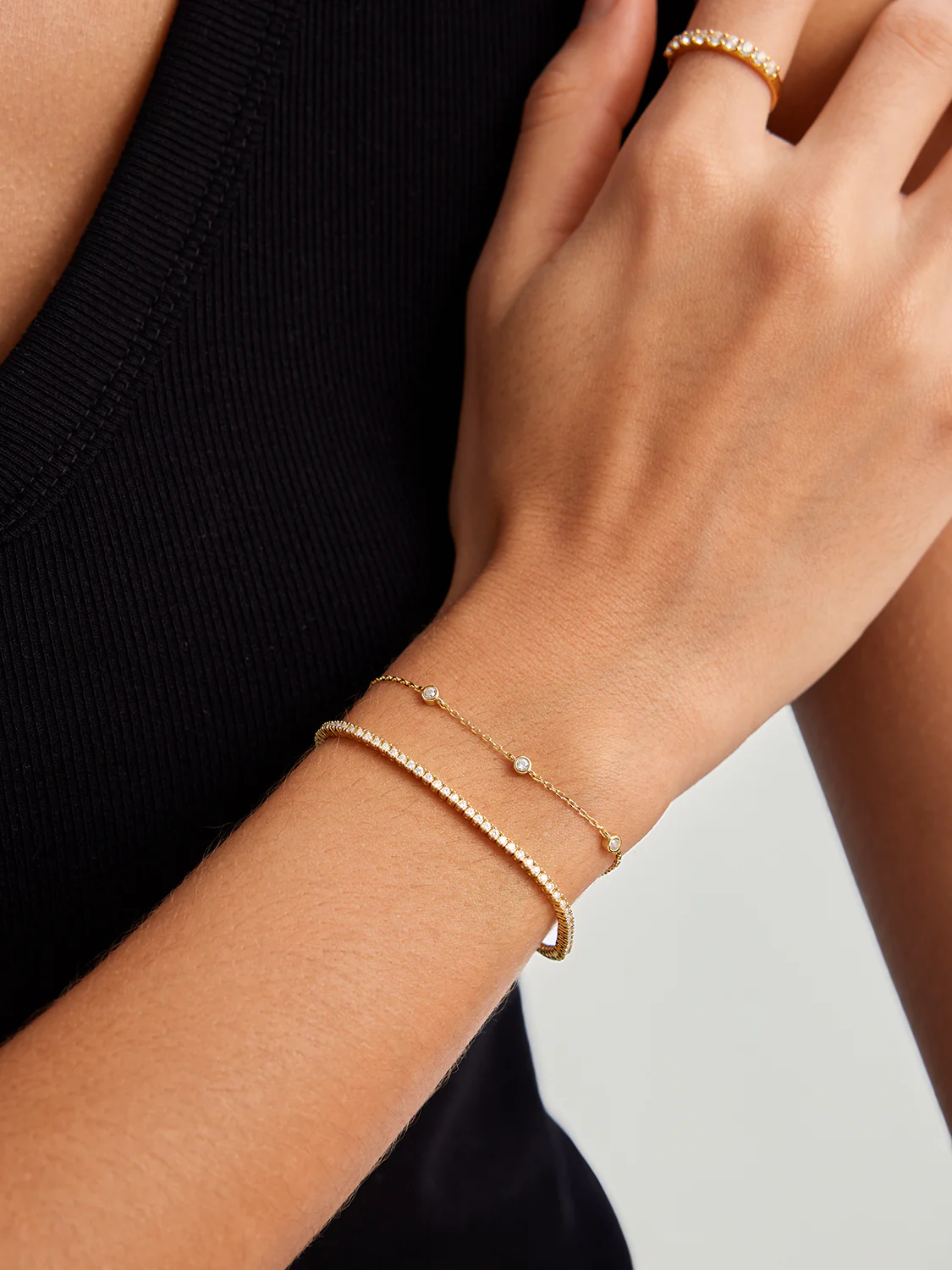 Mini Crystal Station Bracelet