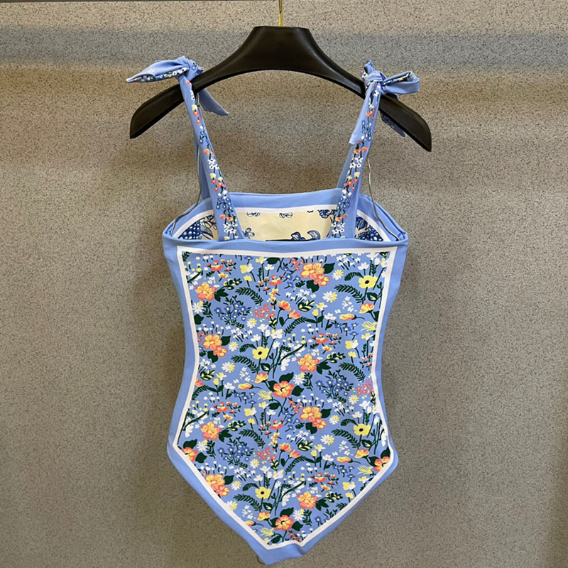 Sexy Reversible One-piece Smocked Swimsuit YY-925449