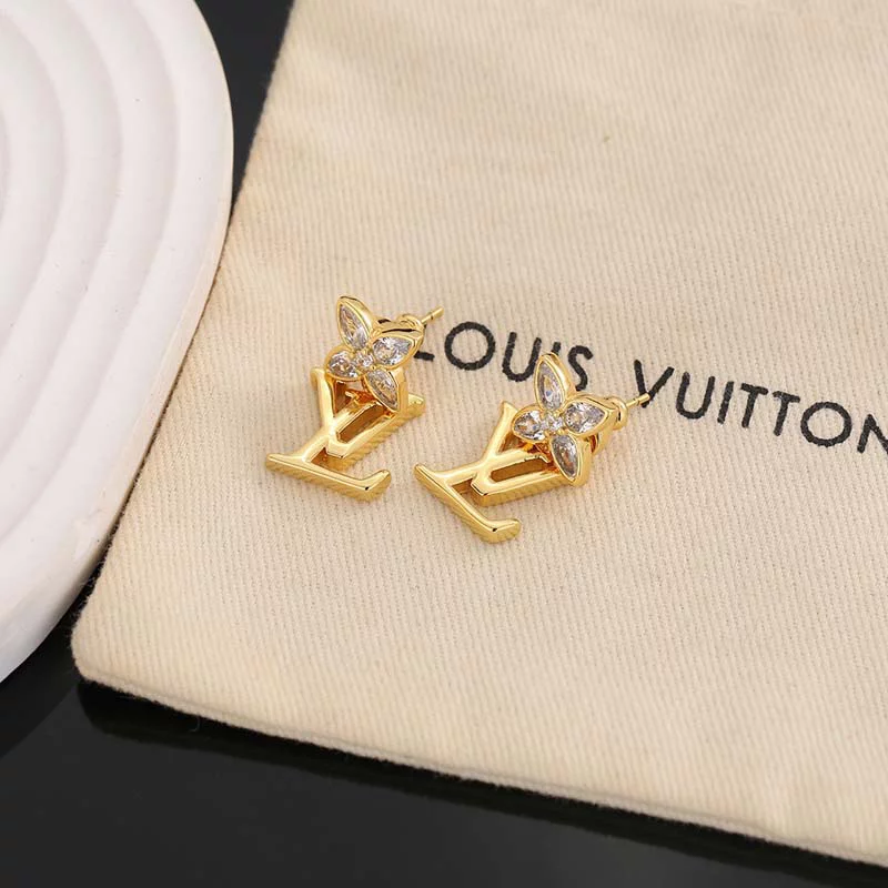 Elegant Stone-set Flowers Earrings ED-931312