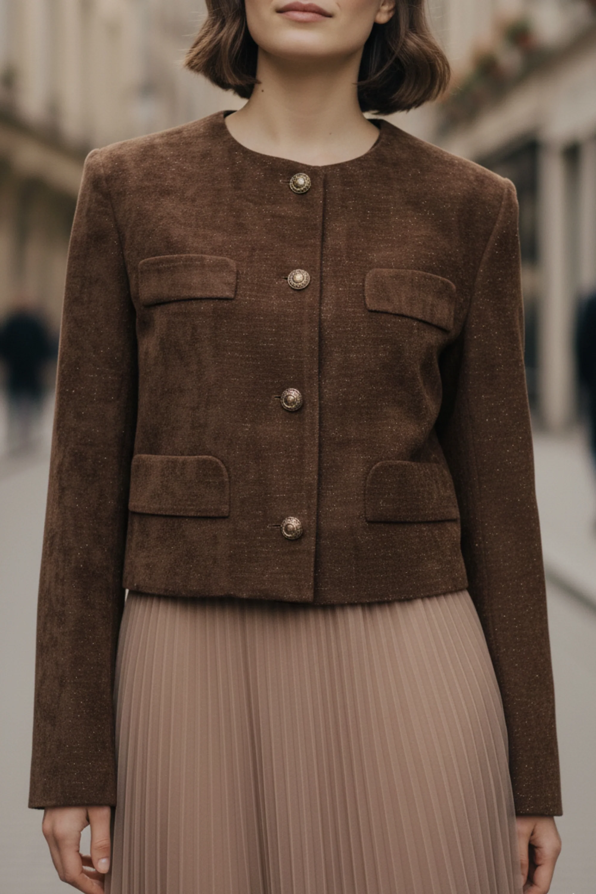 Velvet Bronze Blazer