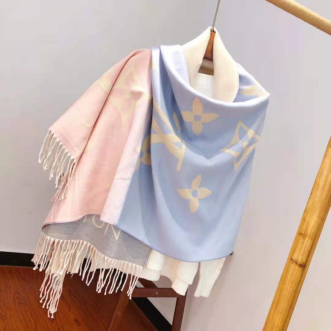 Classic Cashmere 190x60cm Color Gradient Scarf WJ-985172