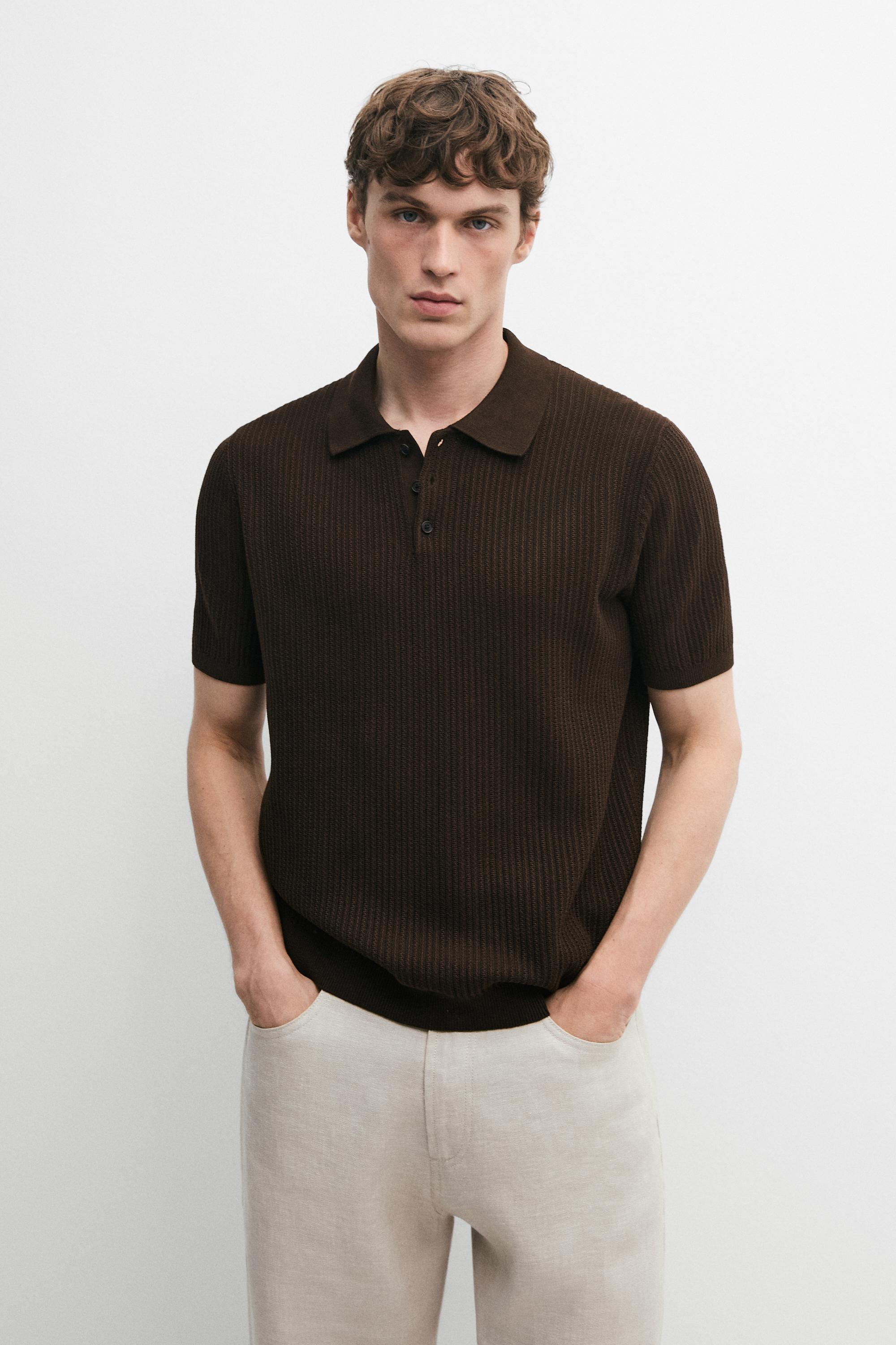 Jersey polo punto textura 100% algodón
