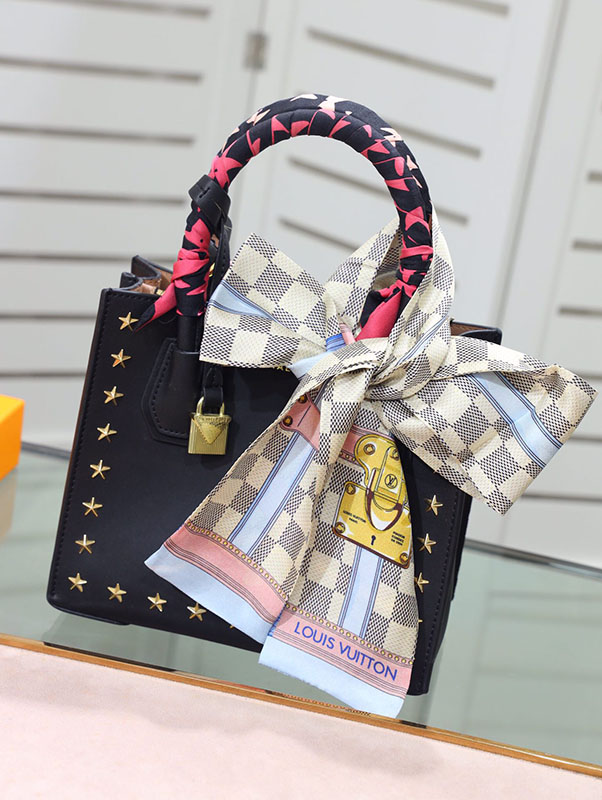 120x8cm White Squares Embroidery Handbag Ribbon Scarf Neck Bow WJ-987021