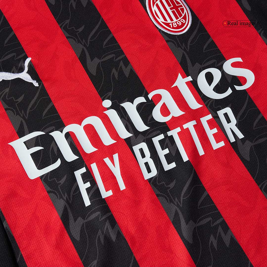 GIMENEZ #7 AC Milan Home Soccer Jersey 2025/26 Red&Black