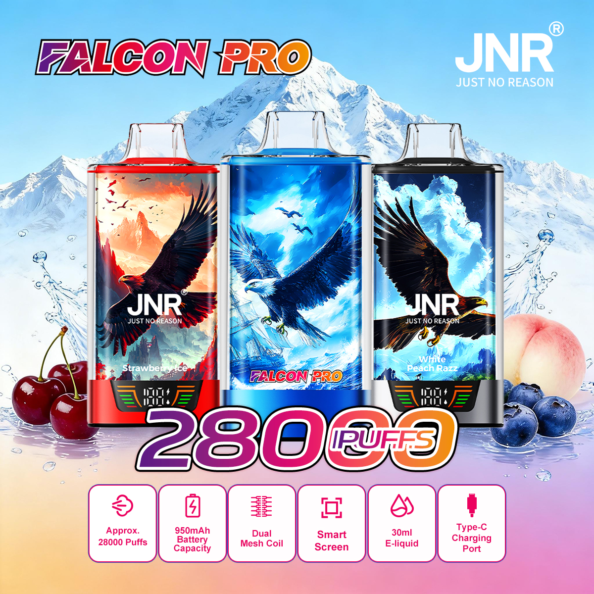Falcon Pro 28k Puffs - Vape Grok