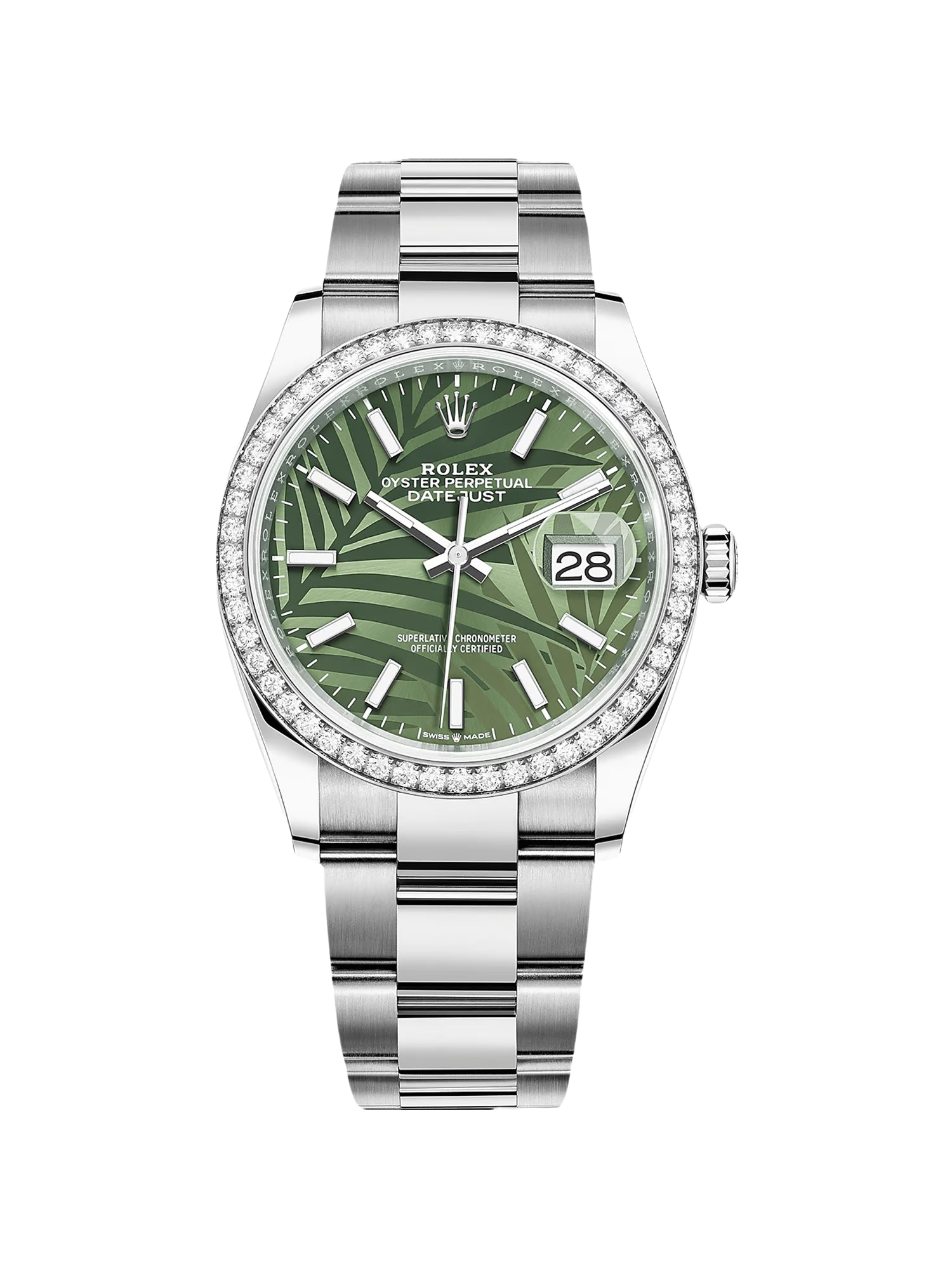Rolex  Datejust 36mm 126284 Olive Green Dial Jubilee Bracelet