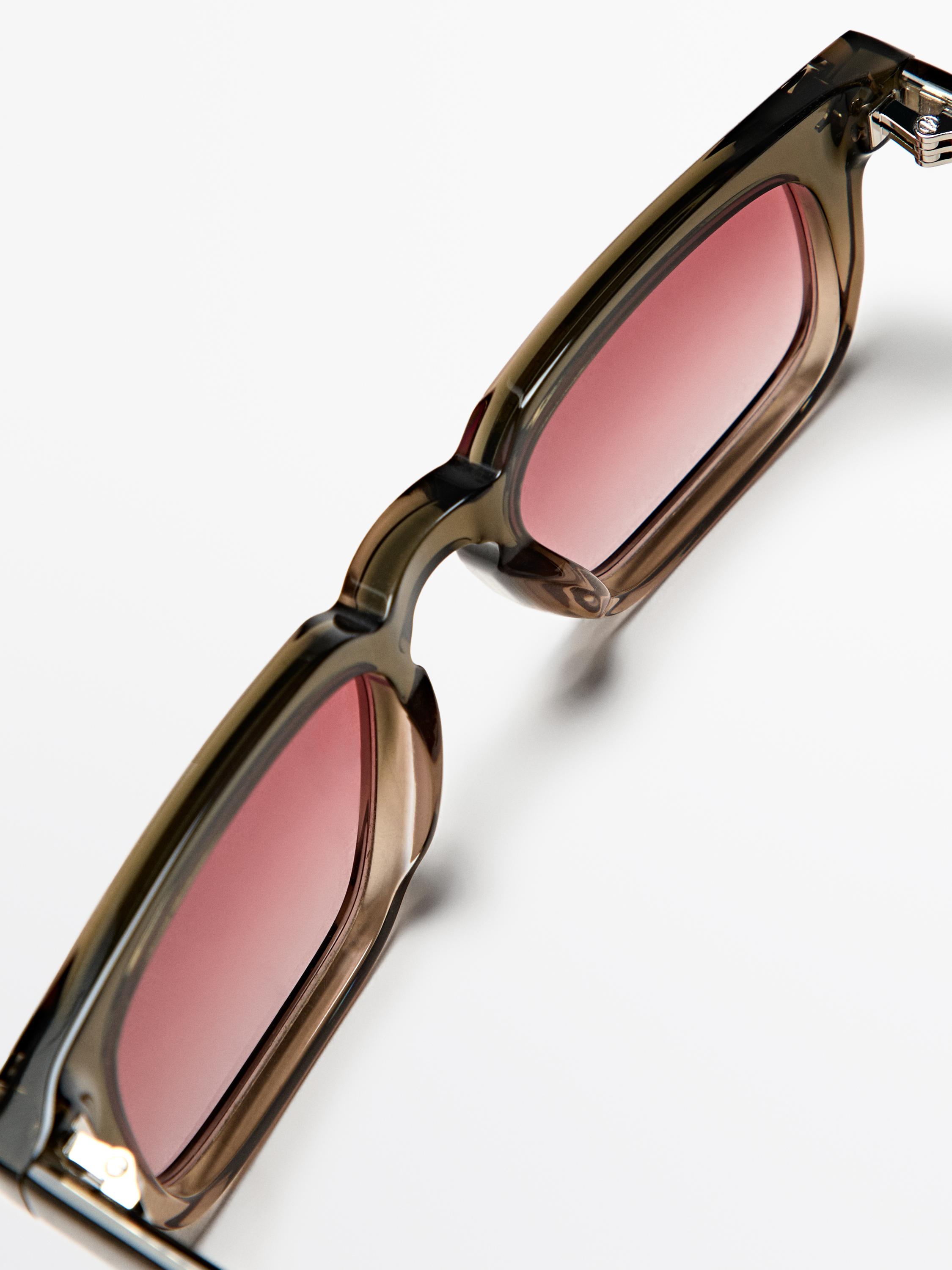 Gafas de sol rectangulares estrechas