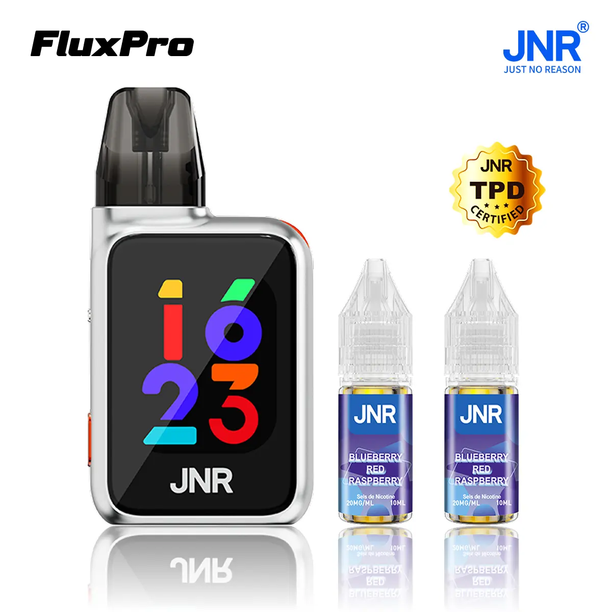 JNR Flux Pro 32000 Puffs - Kit Pod Intelligent et Remplissable - Vape Grok