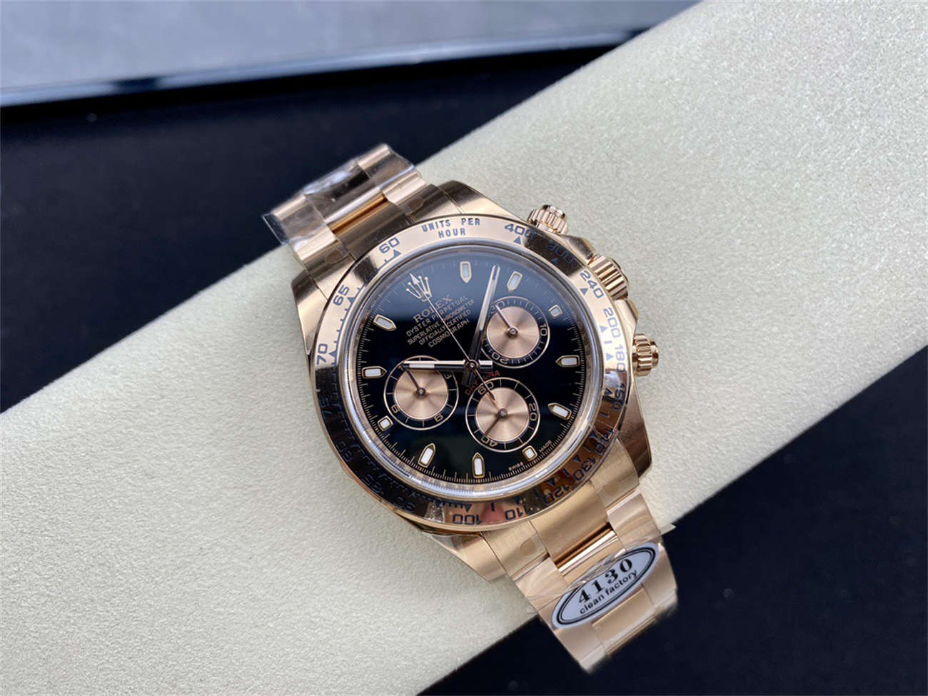 Rolex Daytona Everose Black Dial – Clean Factory Edition