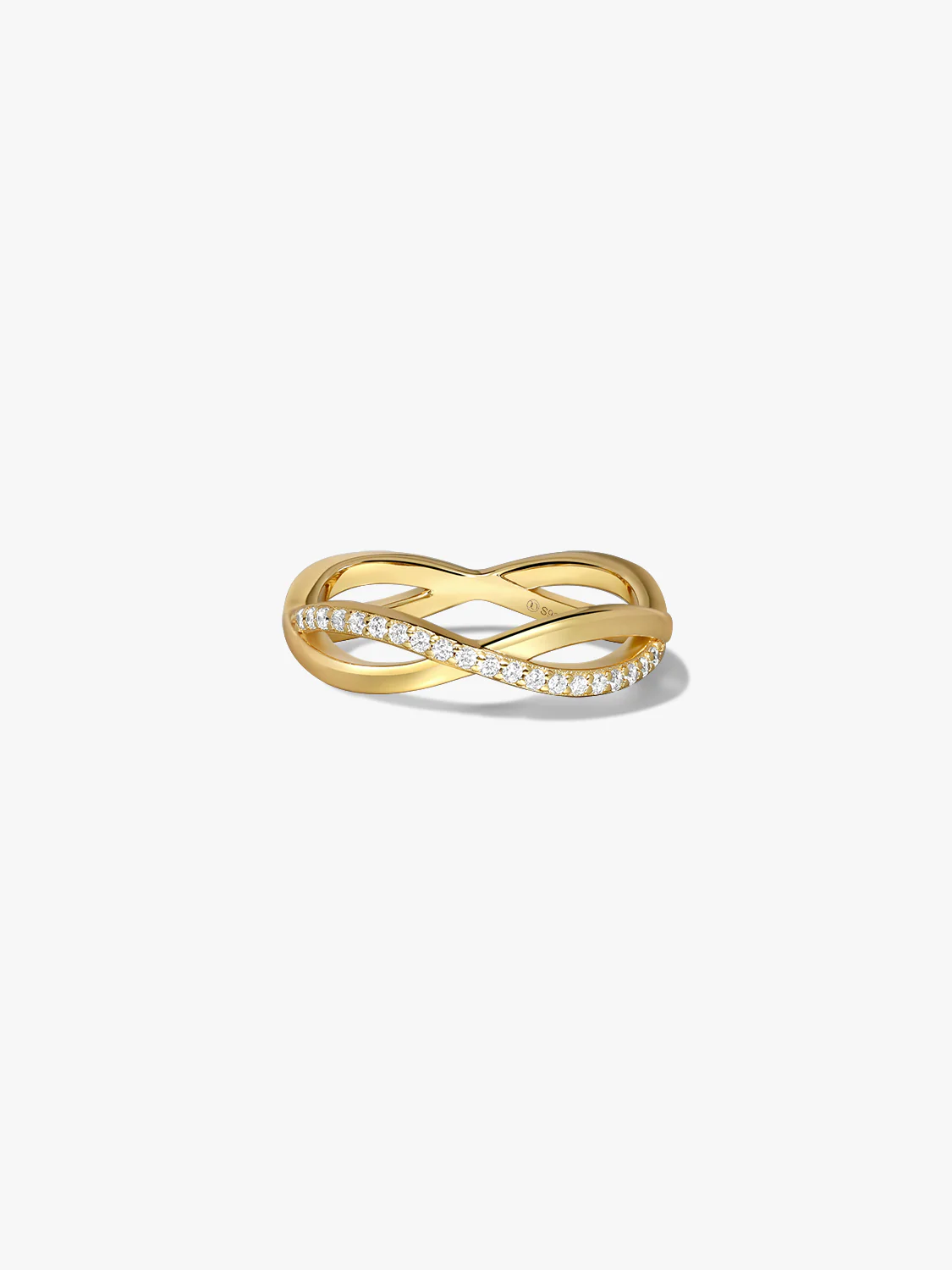 Silver Interweaving Infinity Ring