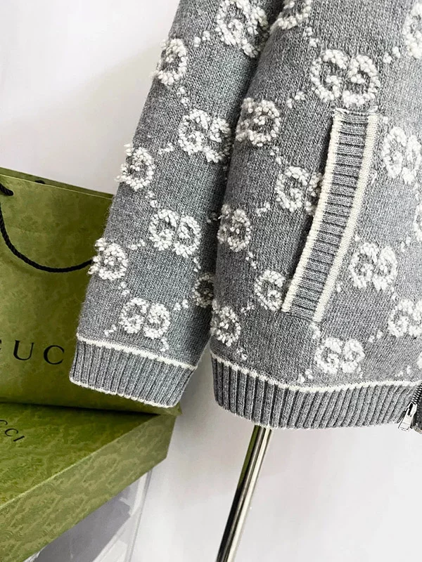 Printed wool knitted sweater MY-93261