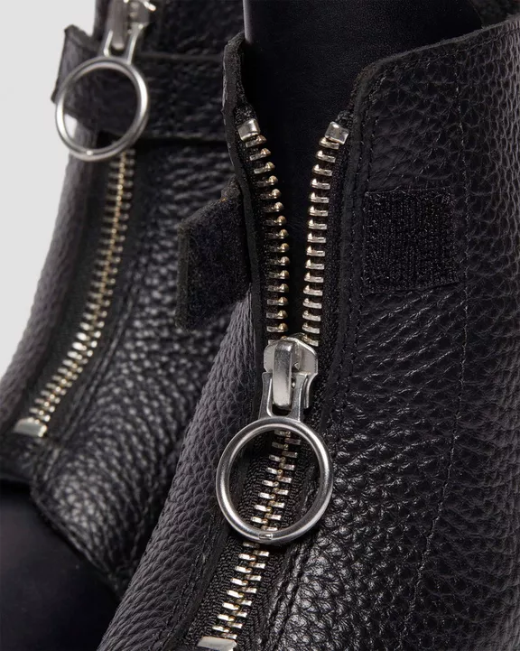 1460 Pascal Front Zip Leather Boots