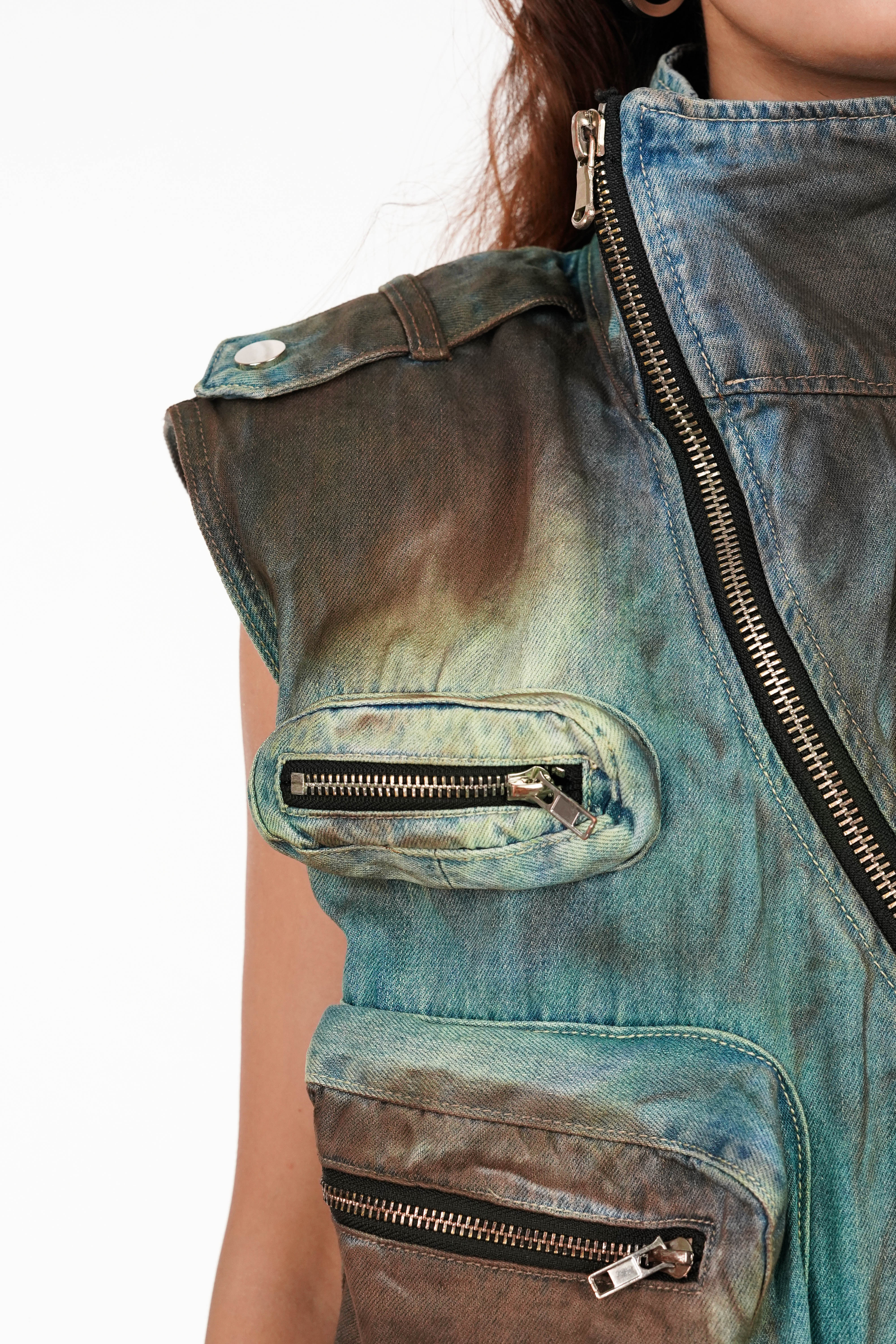 Dirtwashed Denim Romper