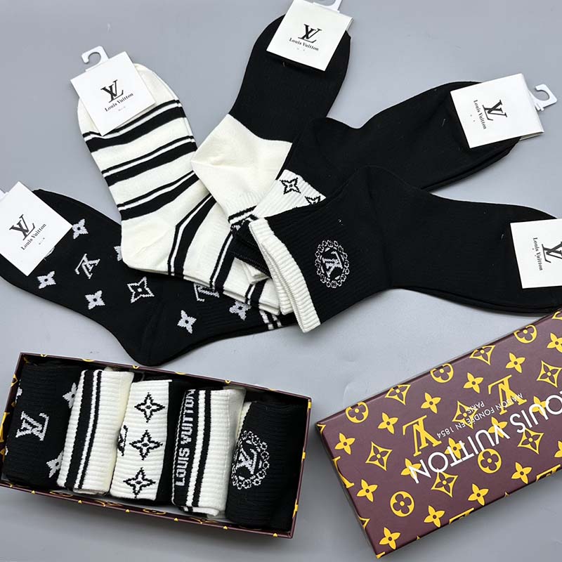 Set of 5 Pairs of Cotton Breathable Ankle Socks WZ-924000278