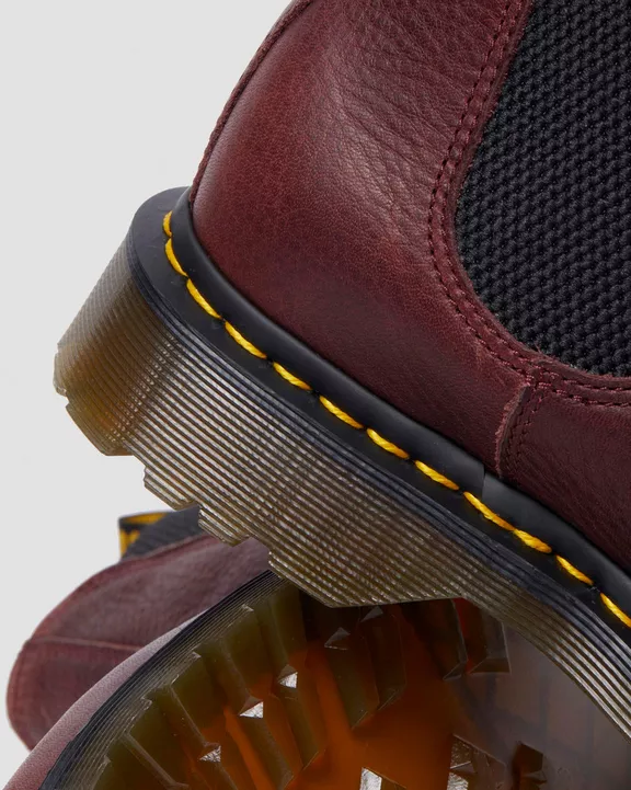 2976 Faux Fur Lined Grizzly Leather Chelsea Boots