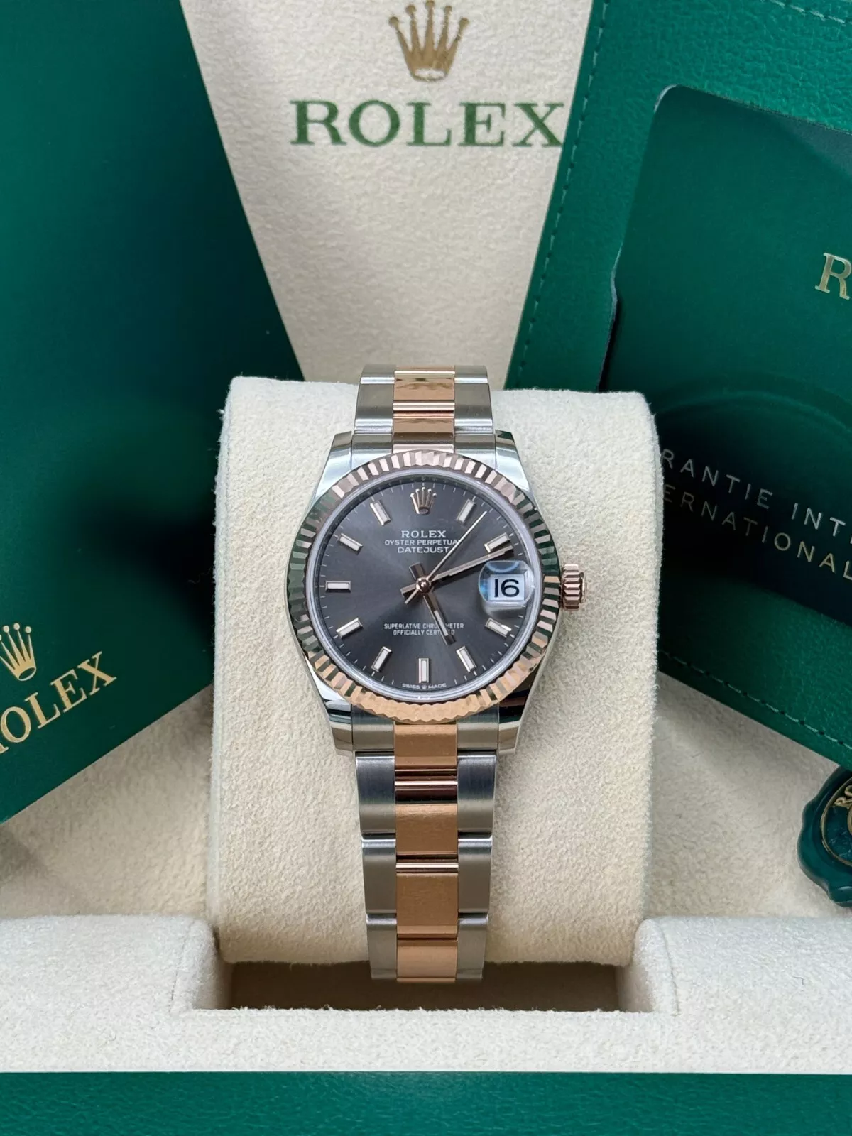 【Super Clone】RLX Datejust m278271-0017/0018 Slate 31mm Dial Oyster Bracelet Watch