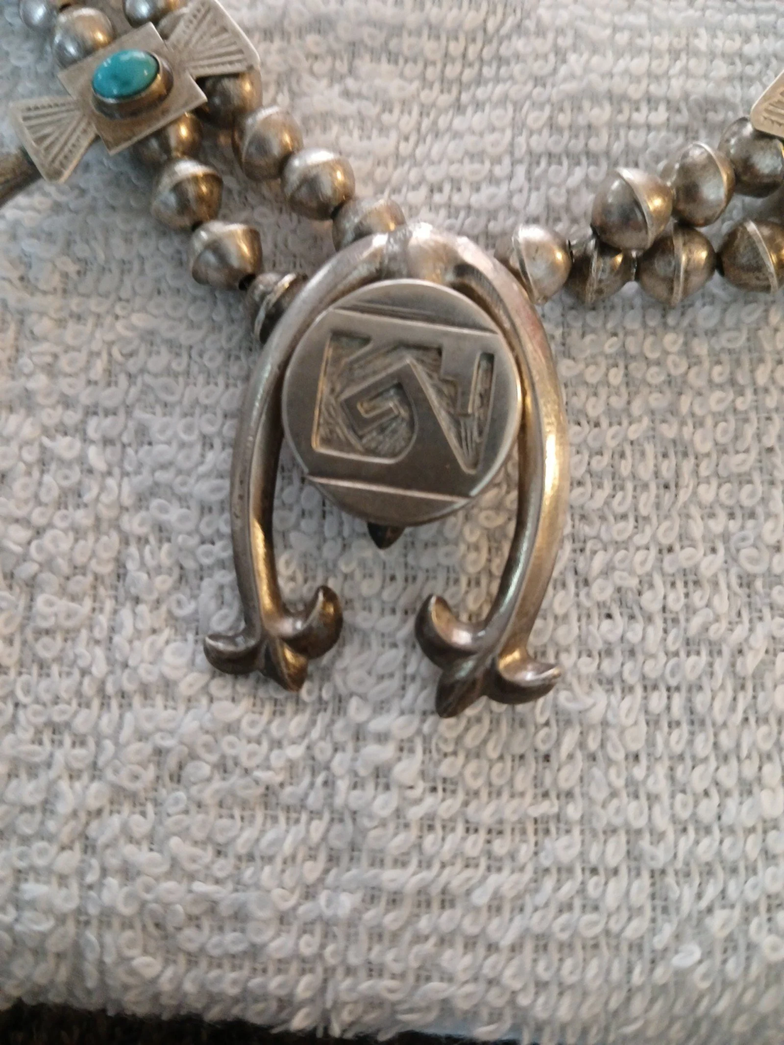 Antique Native American Squash Blossom Necklace *SHIPS TODAY*