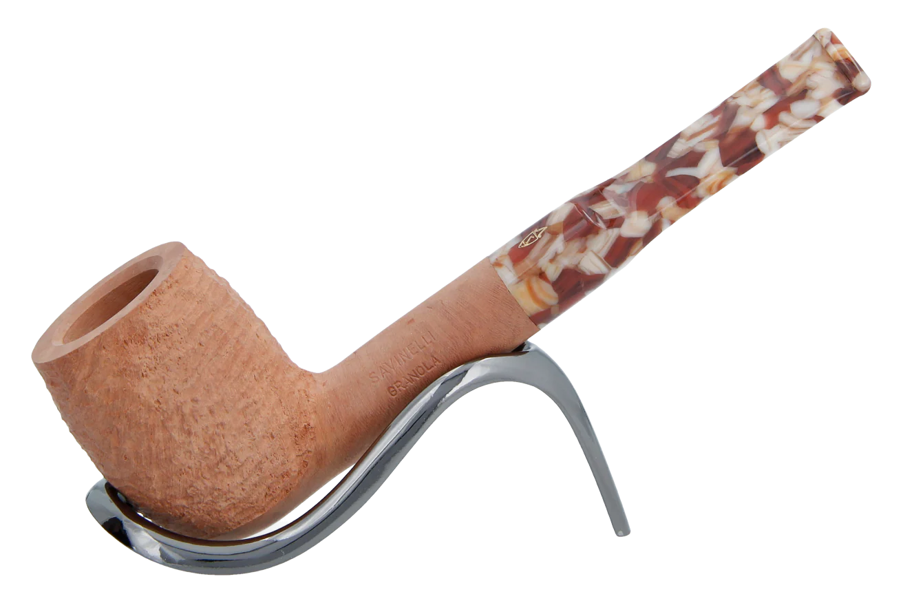 Savinelli Granola Rusticated 127 - 6mm Briar Pipe
