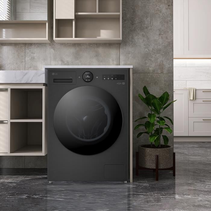 LG - Lavatrice AI DD F4X7013TBB 13 Kg Classe A-Matte Black