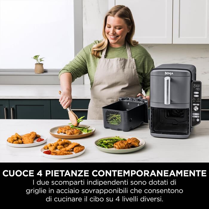 NINJA - FRIGGITRICE AD ARIA 9,5 LT SL400EU-Grigio
