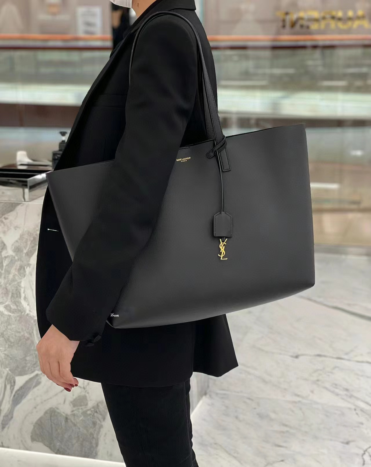14.6″x11.8″ Leather Woman’s Handbag with small bag BB-921109