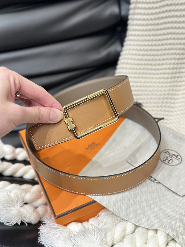 Fashion Top quality Golden Buckle Wide-3.8cm Real Leather Belt PD-862106