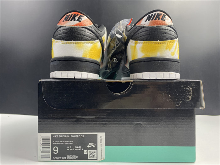 NK SB Dunk Low Raygun Tie-Dye Black BQ6832-001