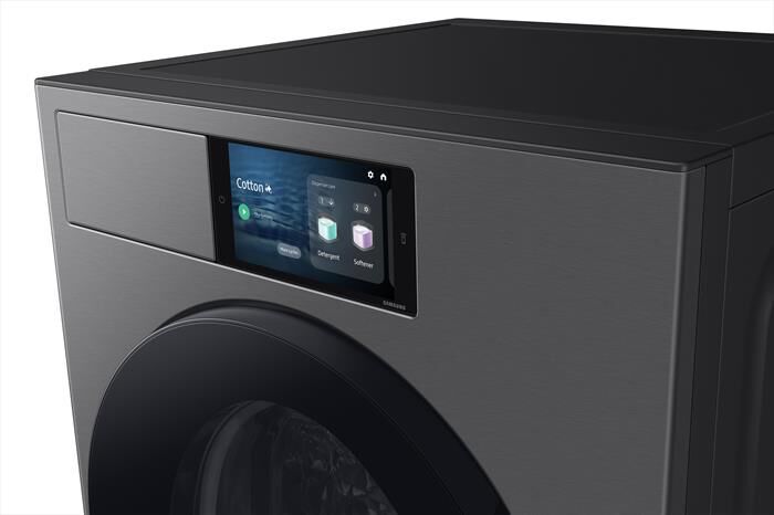 SAMSUNG - Lavatrice WF90F09C4SU3 9KG Classe A-Dark Silver Steel - oblò Nero