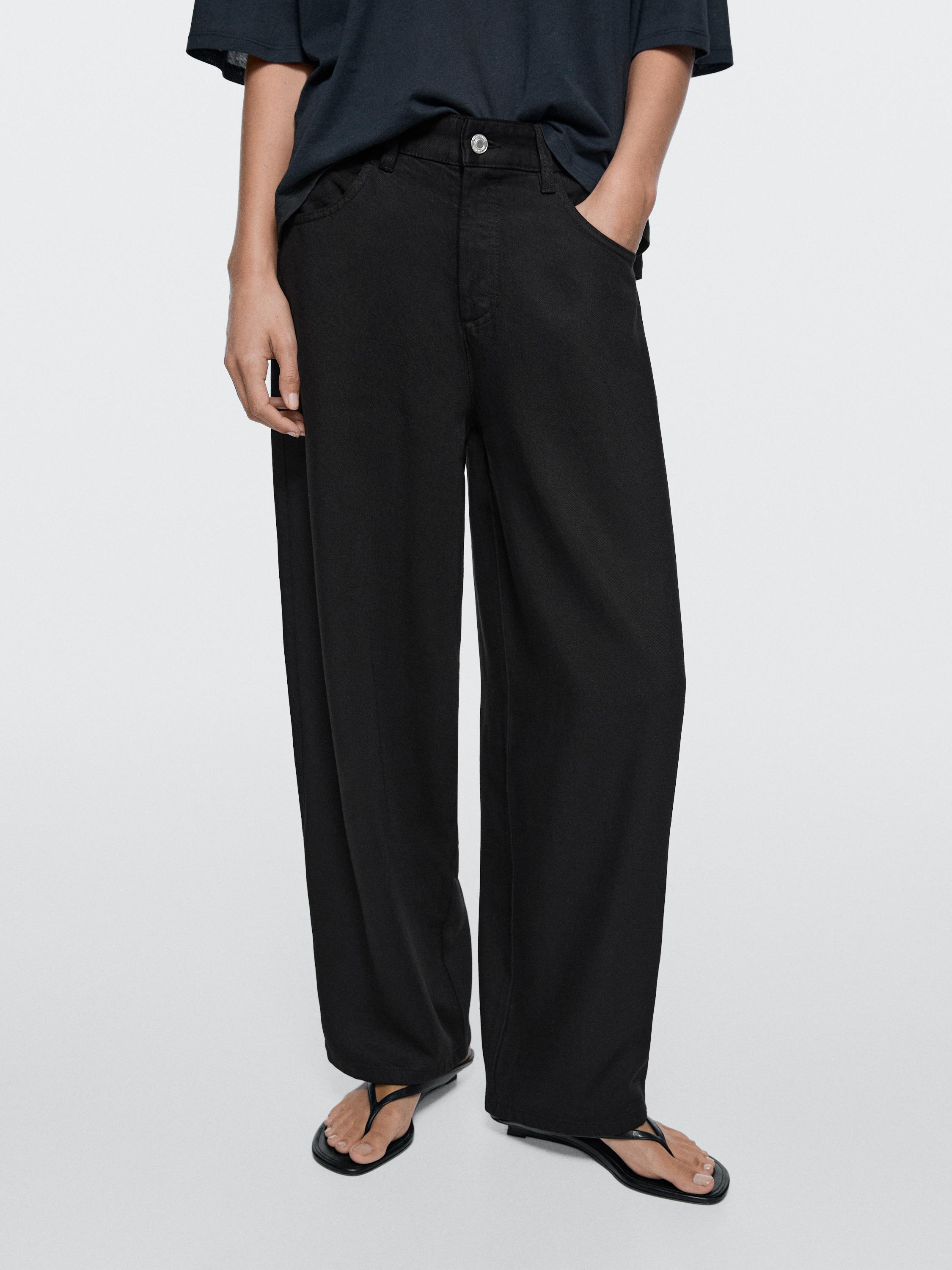 Pantalón barrel fit fluido