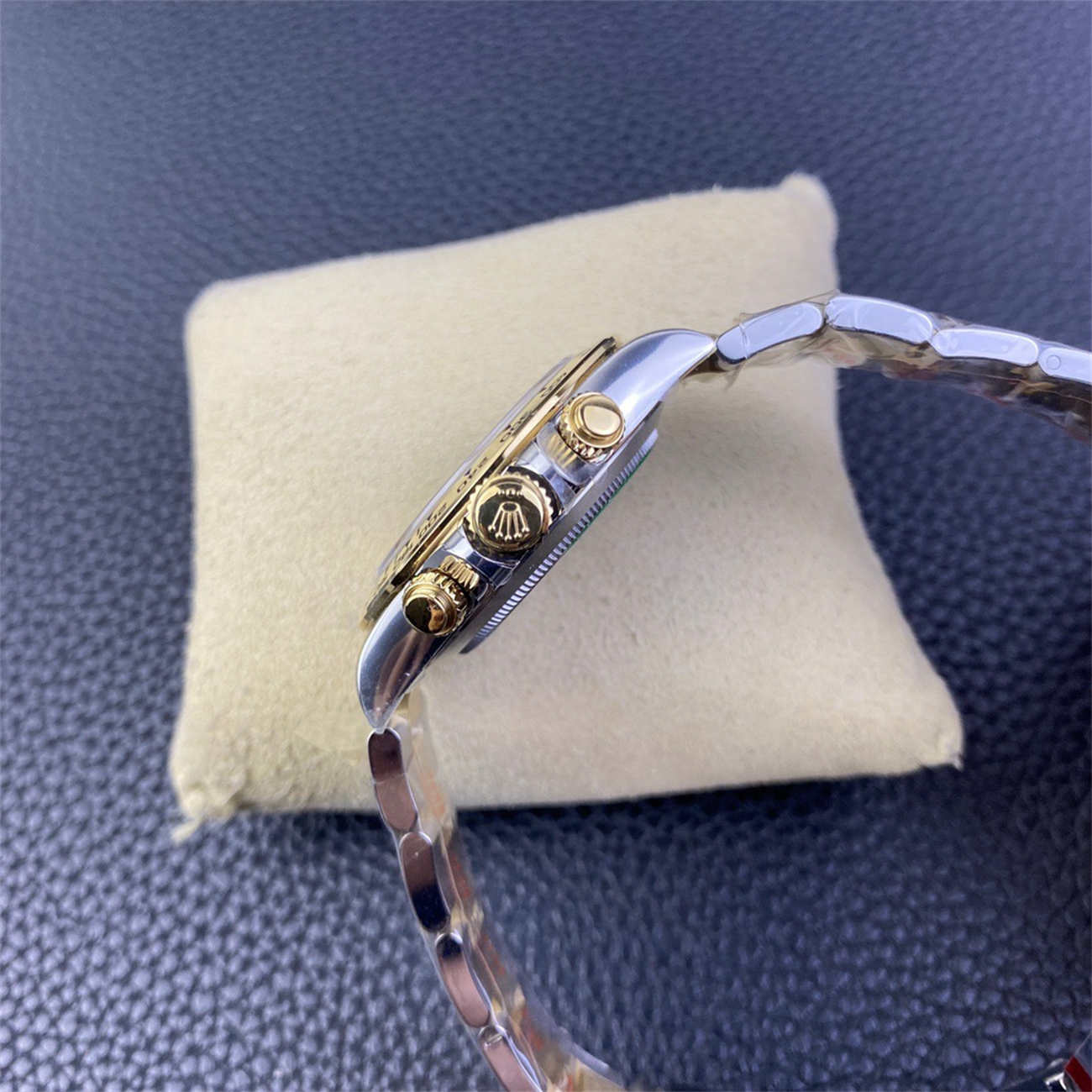 Clean Factory Rolex Daytona Diamond Dial Replica – 116503 Two Tone (Dandong 4130)