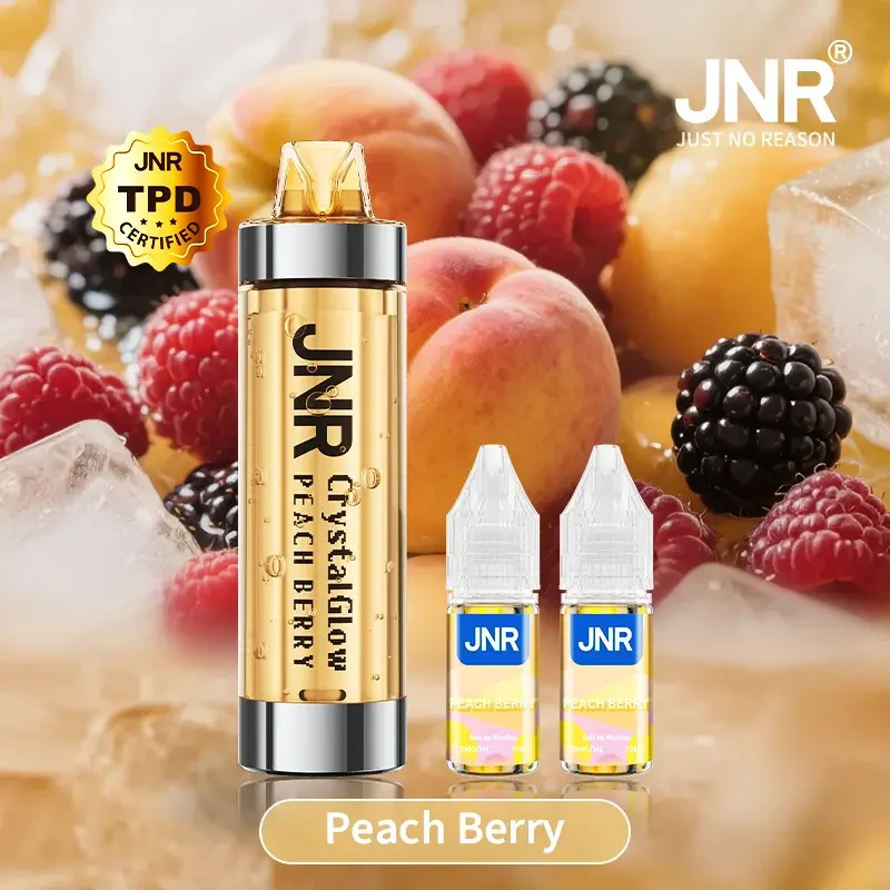 JNR Crystal Glow 33K Puffs - Kit Pod Remplissable et Rechargeable - Vape Grok