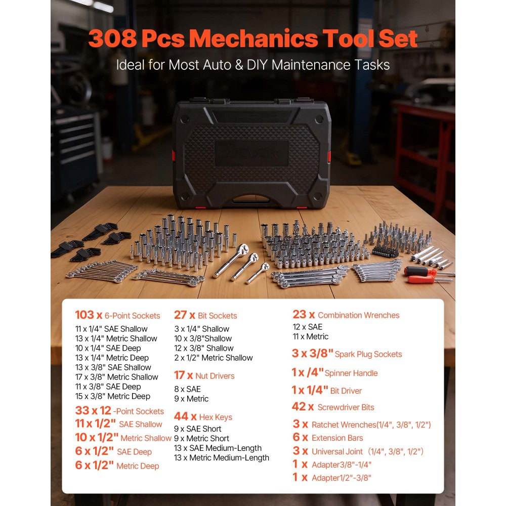 308-Piece Mechanic Tool Kit