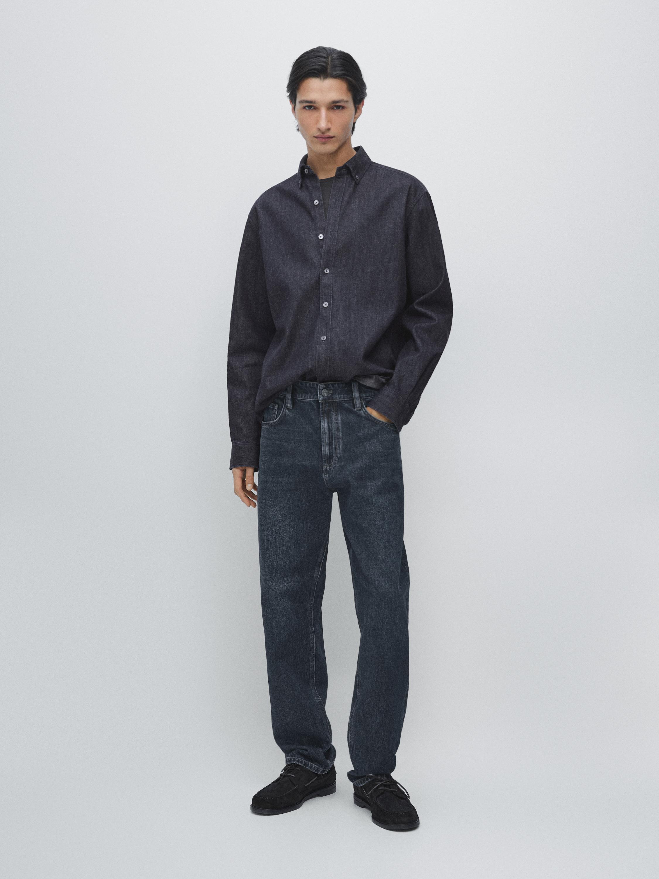 Camisa denim regular fit