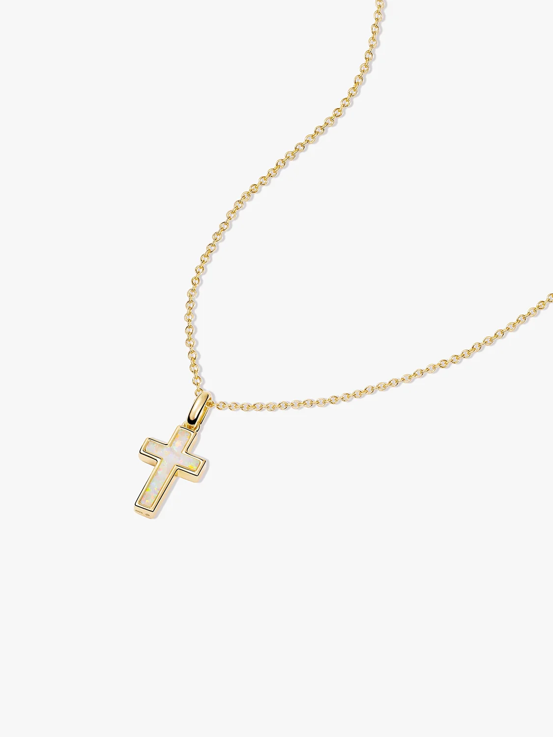 Cross Opal Necklace