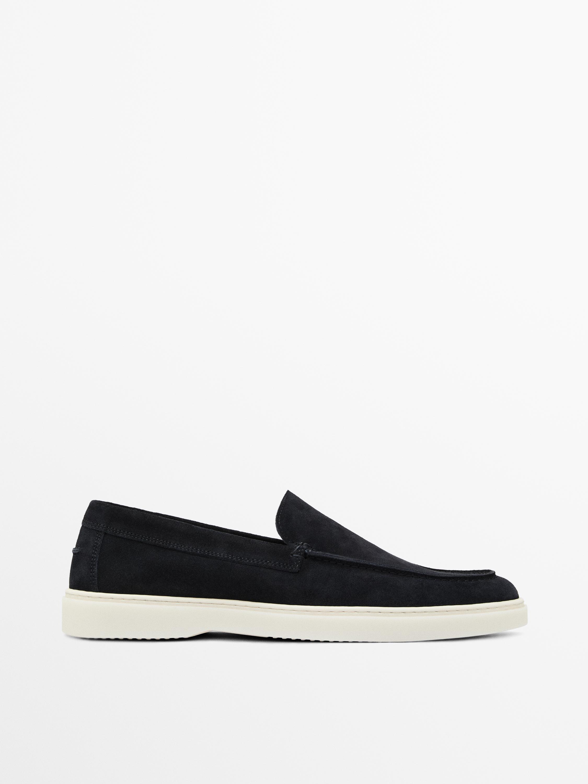 Mocasín piel serraje bordón