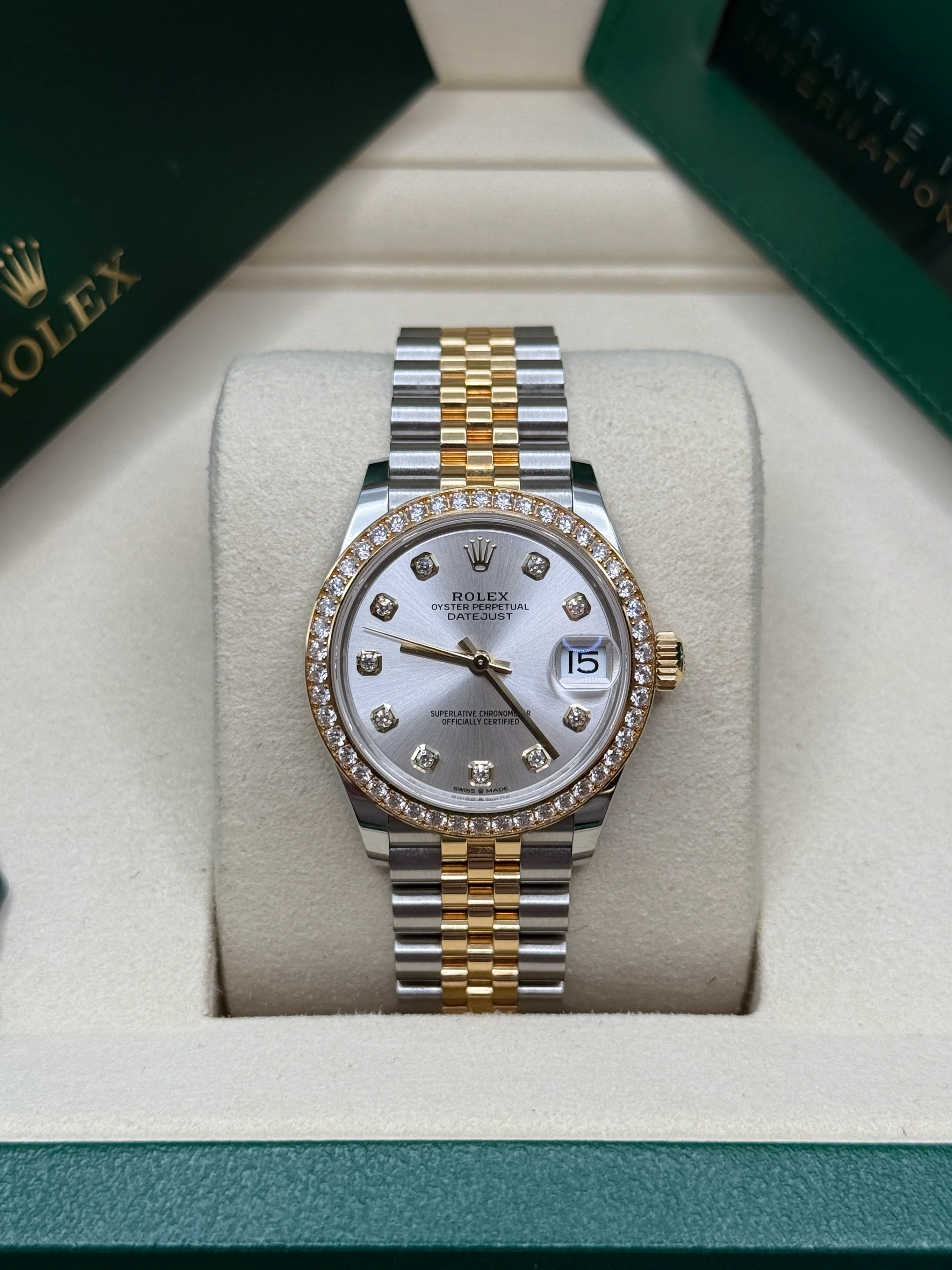 【Super Clone】RLX Datejust m278383RBR-0019/0020 31mm Silver Dial Oyster Bracelet