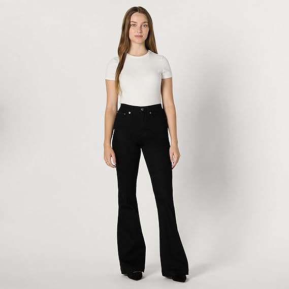 AERLEN Women's High Stretch Flattering High-Rise Flare Jeans