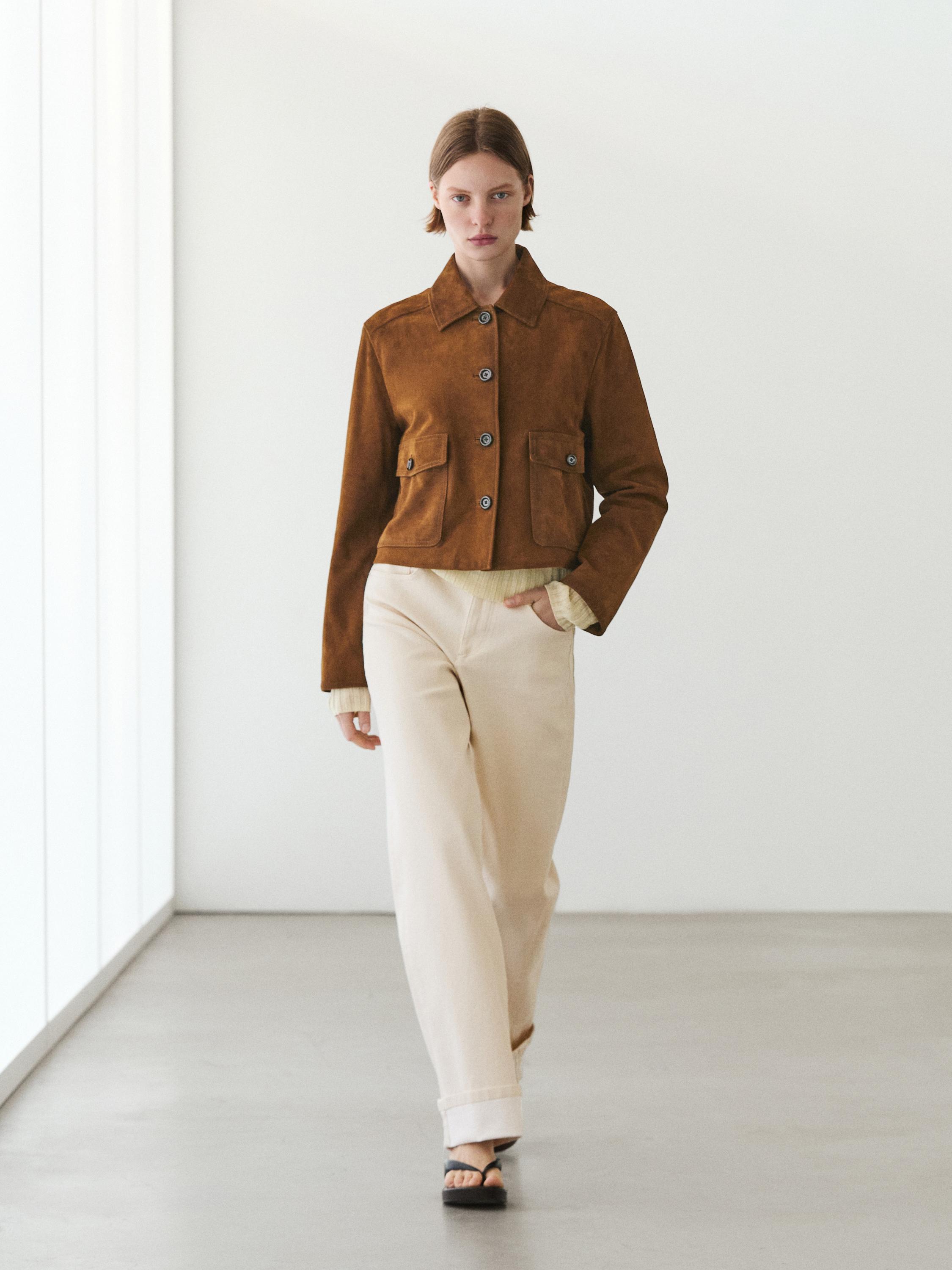 Chaqueta piel ante