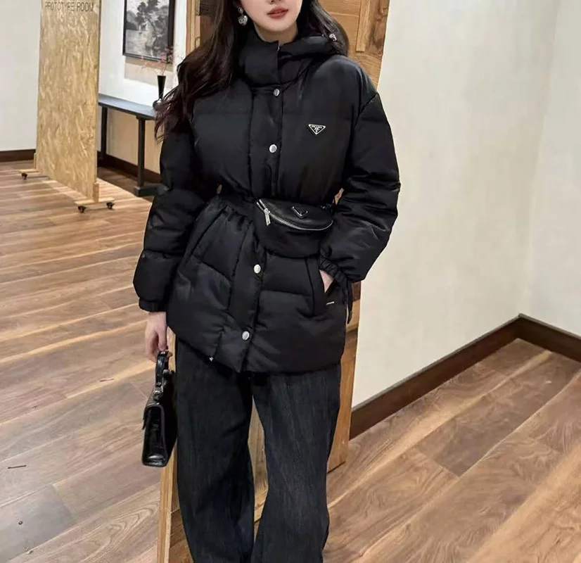 Ant waist hooded down jacket WT-813067