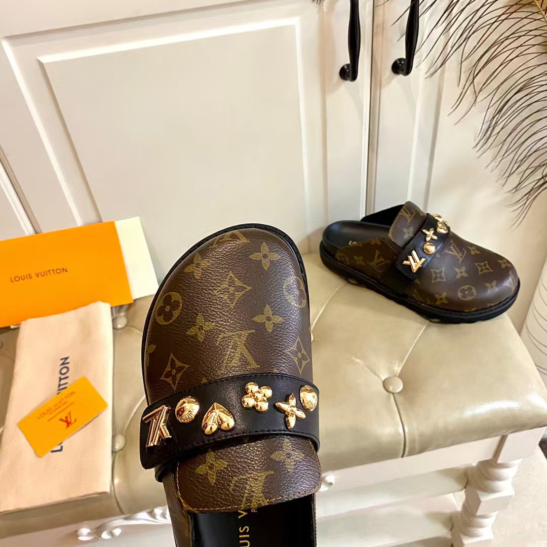 Classic Real Leather Adjustable Straps Slippers LX-872226