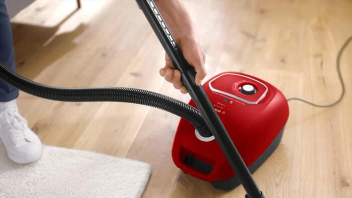 BOSCH - Aspirapolvere a traino BGB41PET1-Nero, Rosso