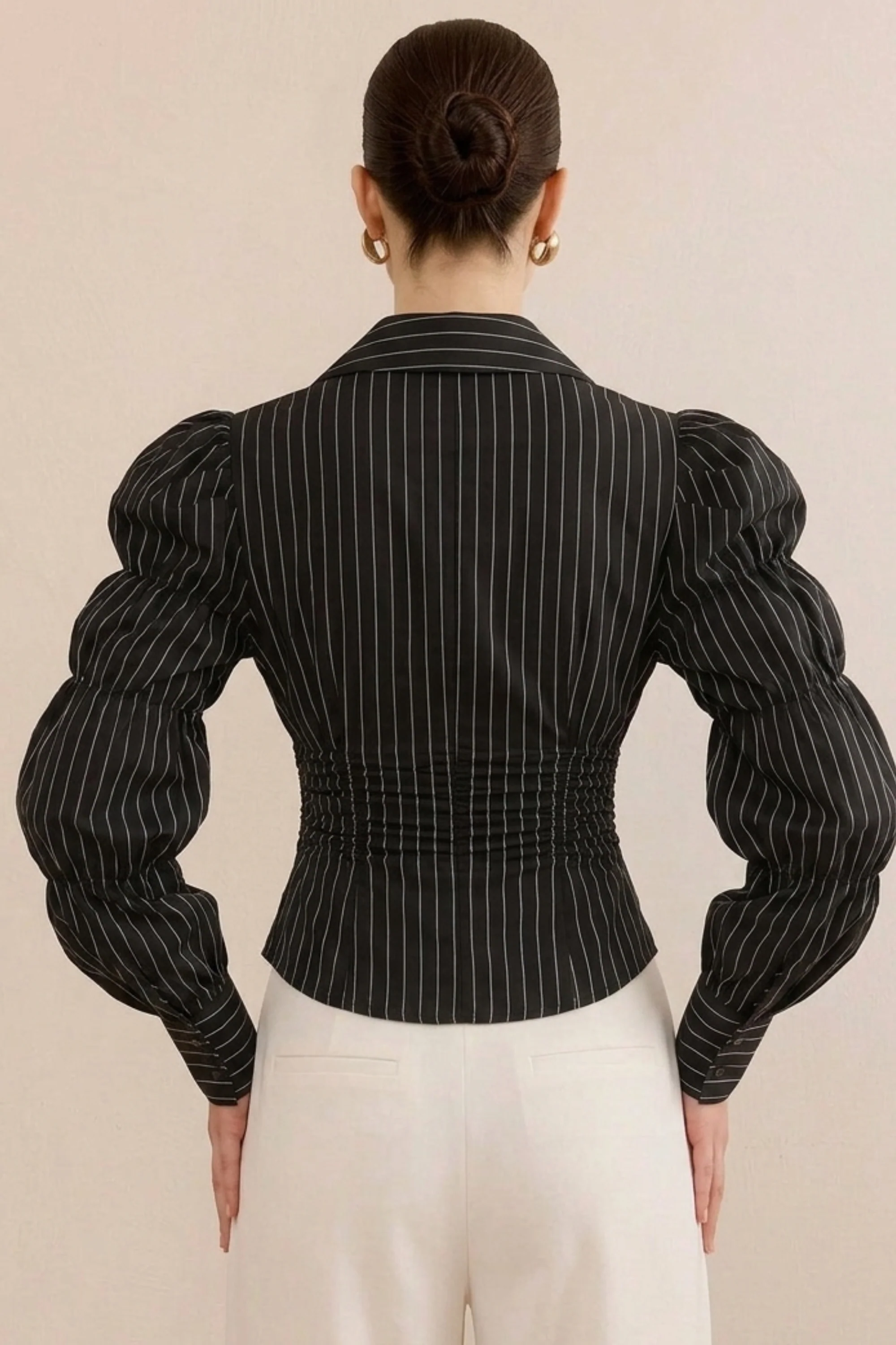Roma Black Pinstripe Shirt
