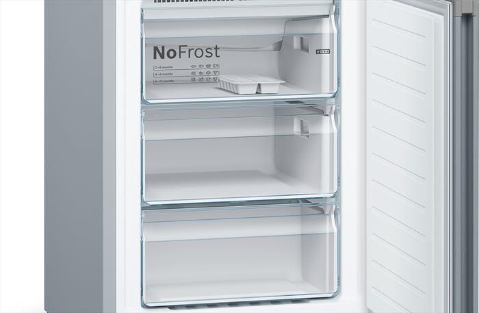 BOSCH - Frigorifero Combinato KGN392LDC Classe D 203x60 cm-Metal look