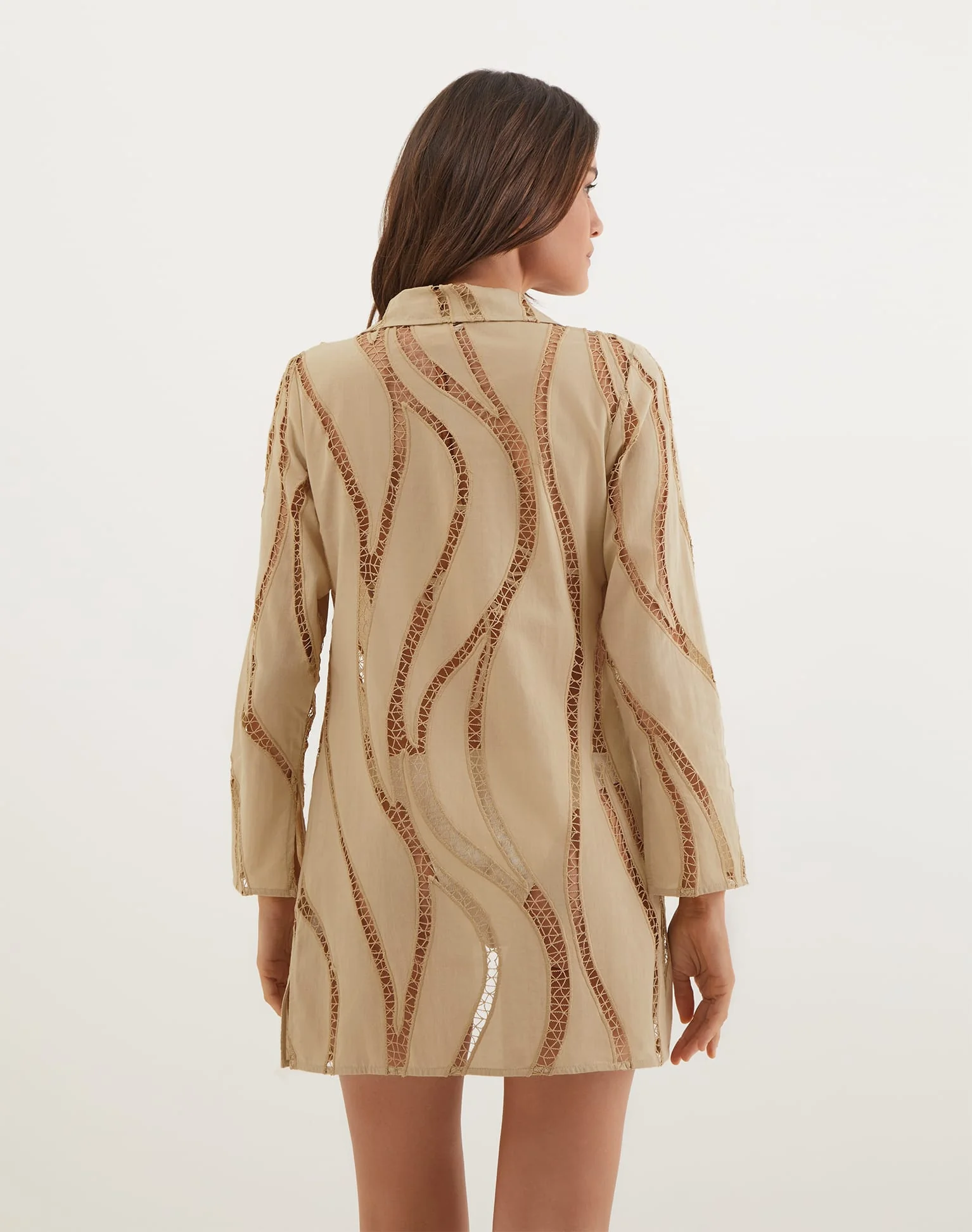 Coleen Short Cover Up (Final Sale) - Santal