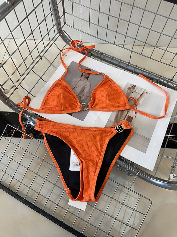 Sexy Bikini halter top Swimsuits with metal buckle YY-925442